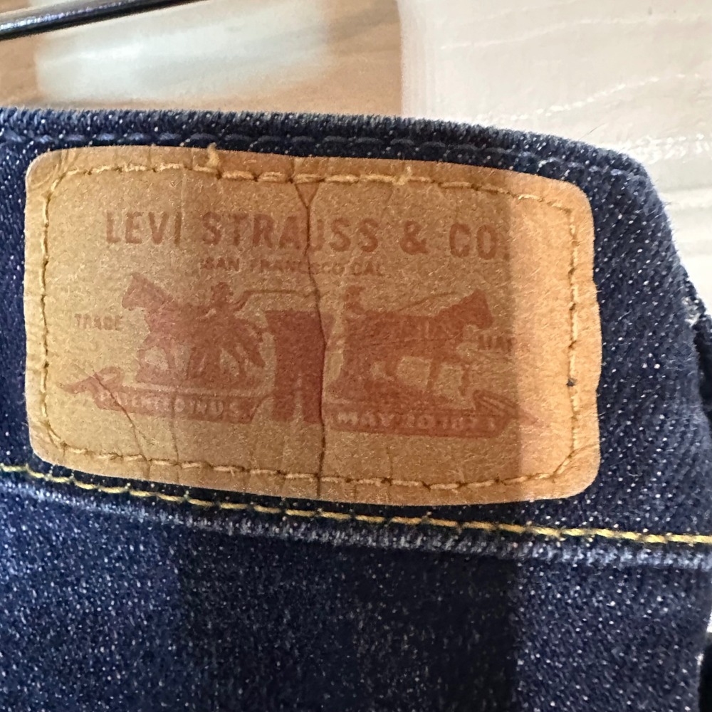 Levis Mid Rise Skinny‎ Jeans Dark Wash Indigo Denim 5-Pocket 14M - Picture 5 of 10
